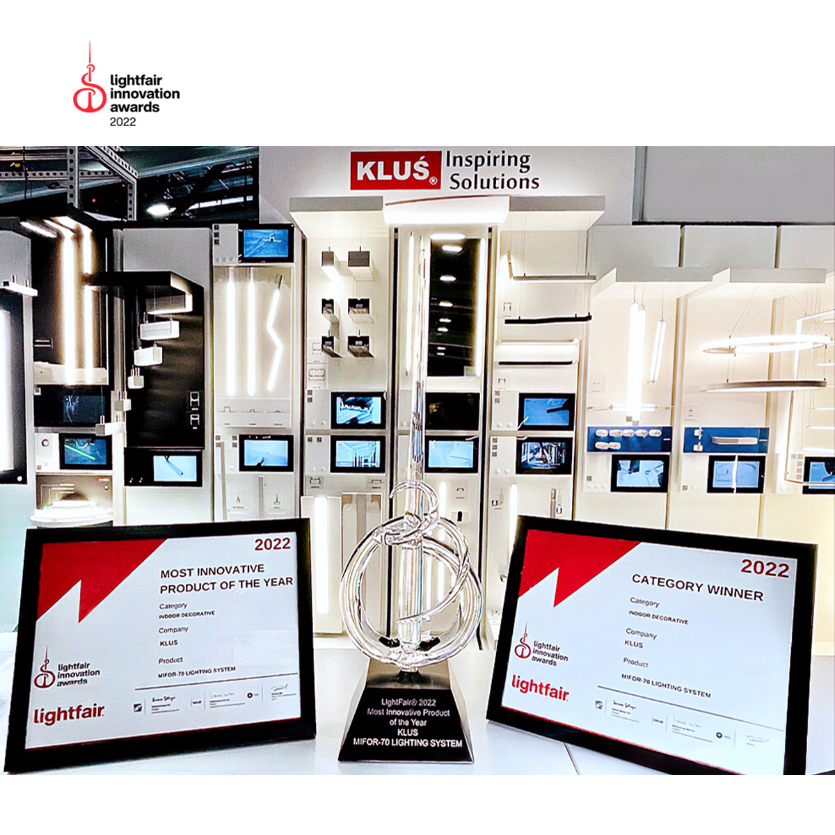  KLUŚ gewinnt die LightFair Innovation Awards – für das MIFOR-System